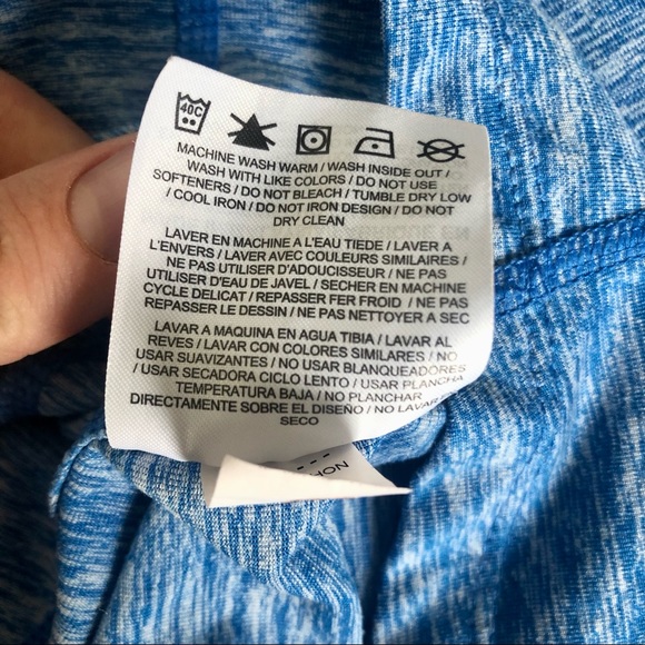 Nike Womens Size Small Heathered Blue Dri Fit Half Zip Pullover Sweatshirt Sport - Picture 8 of 8